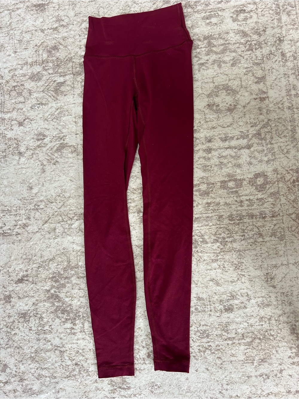 lululemon athletica womens High rise wunder under Maroon Leggings